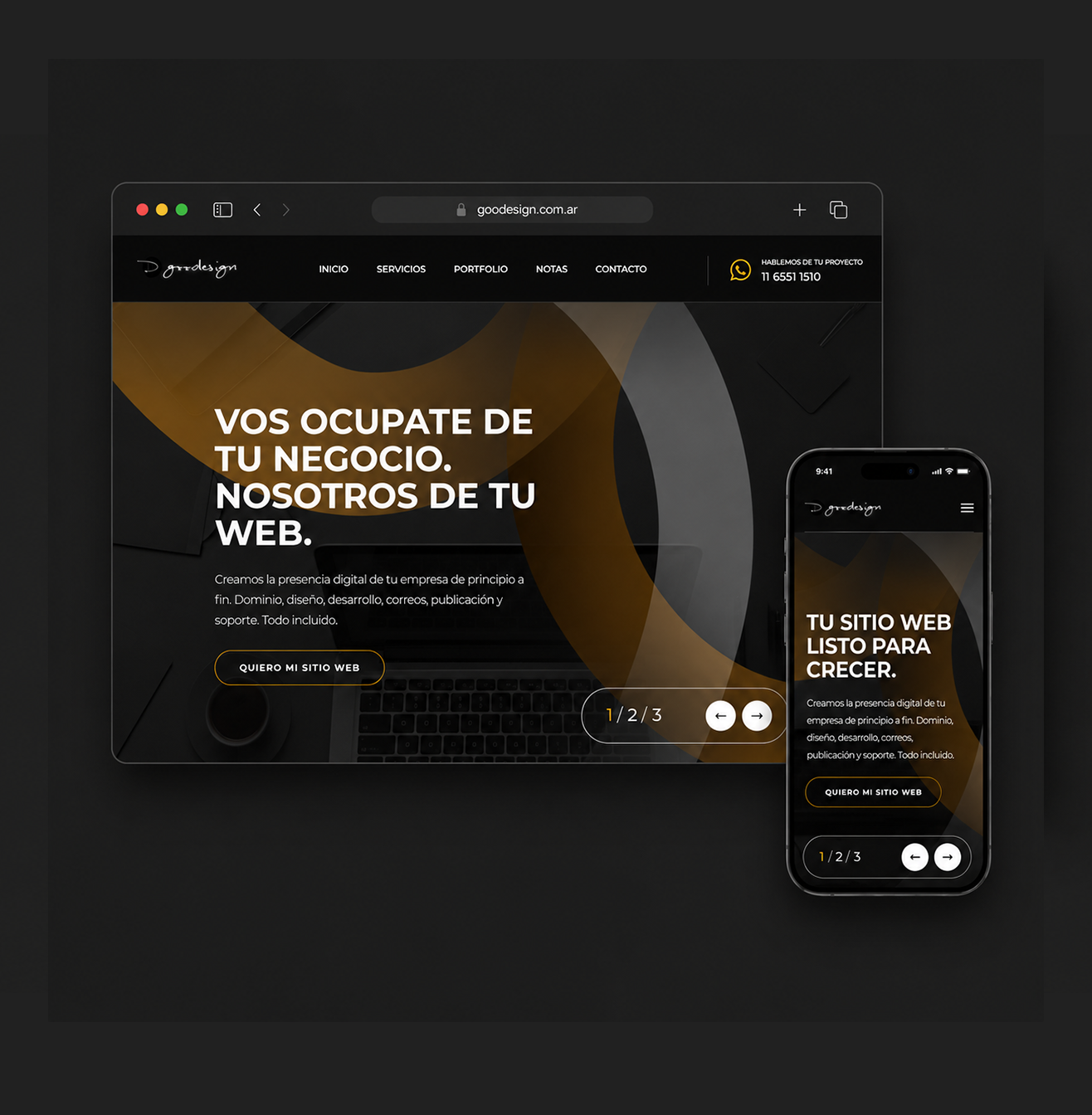 Soluciones web profesionales desarrolladas por Goodesign